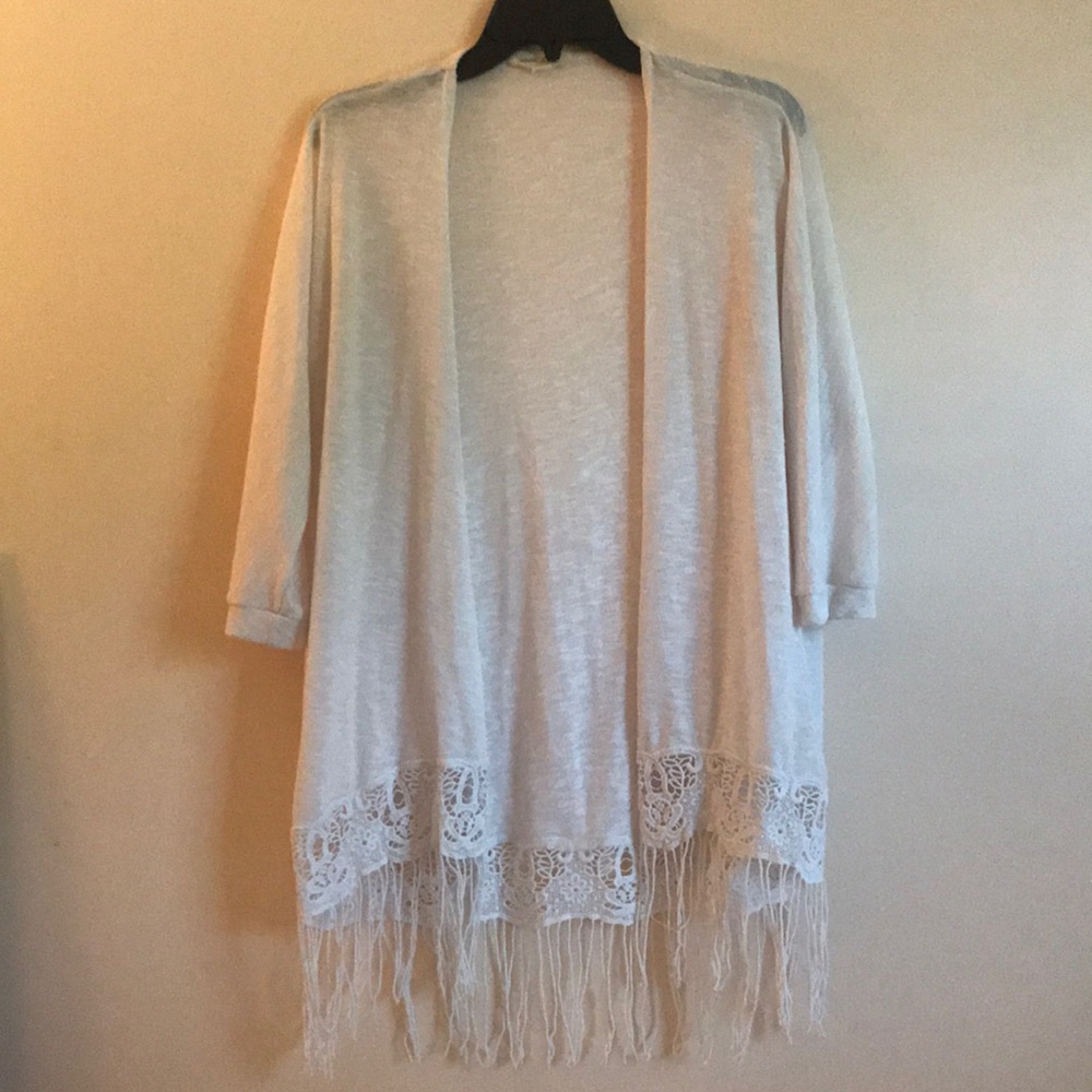 Embroidered Tassel Kimono